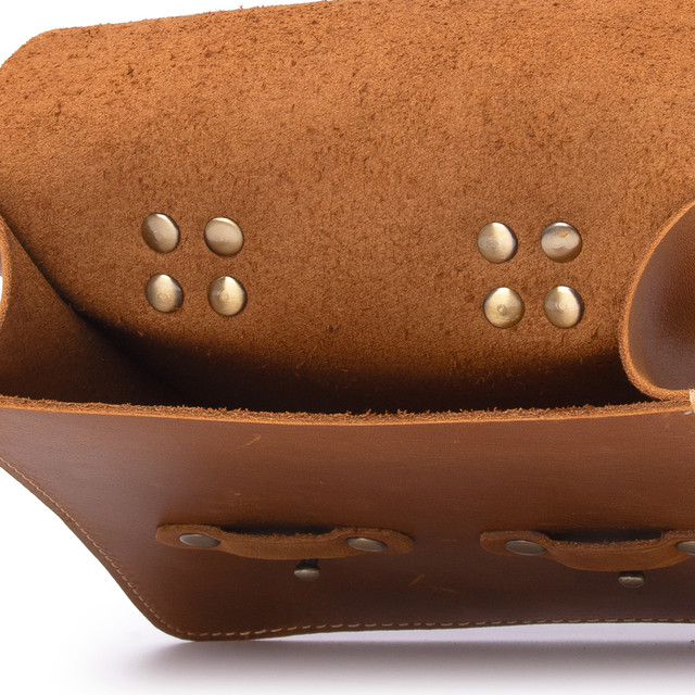 Фото сумка шкіряна на пояс світло-коричнева арт.00130