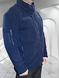 Тактична флісова синя кофта для ДСНС, фото 2