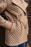 Демісезонна жіноча куртка К-316 кемел, фото 5