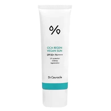 Сонцезахисний веганський крем із центелою Dr.Ceuracle Cica Regen Vegan Sun SPF50+ PA++++
