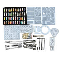 Форми молди для створення кулонів набір для епоксидної смоли молди для створення біжутерії 277 предметів No15