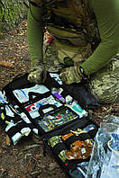 Рюкзак медичний, штурмовий рюкзак з боксами та ампульницею 21л Стохід Чорний