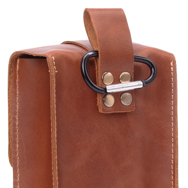 Фото сумка шкіряна на пояс світло-коричнева арт.00135 Фото сумка шкіряна на пояс світло-коричнева арт.00135