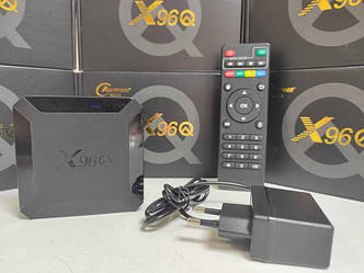 Smart TV Box Android X96Q 2/16 Смарт ТБ приставка Андроїд YouTube Кінотеатр YouTV Sweet TV