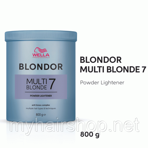 Блондор освітлювальна пудра Wella Professionals Blondor Multi Blonde Powder 800 г