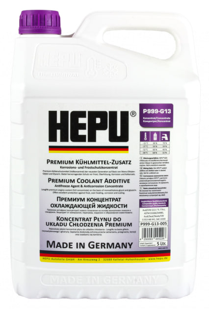 Антифриз концентрат фіолетовий G13 -80 (5 л) HEPU P999-G13-005, фото 1