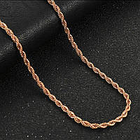 Ланцюжок «Жгутик» колір мідь