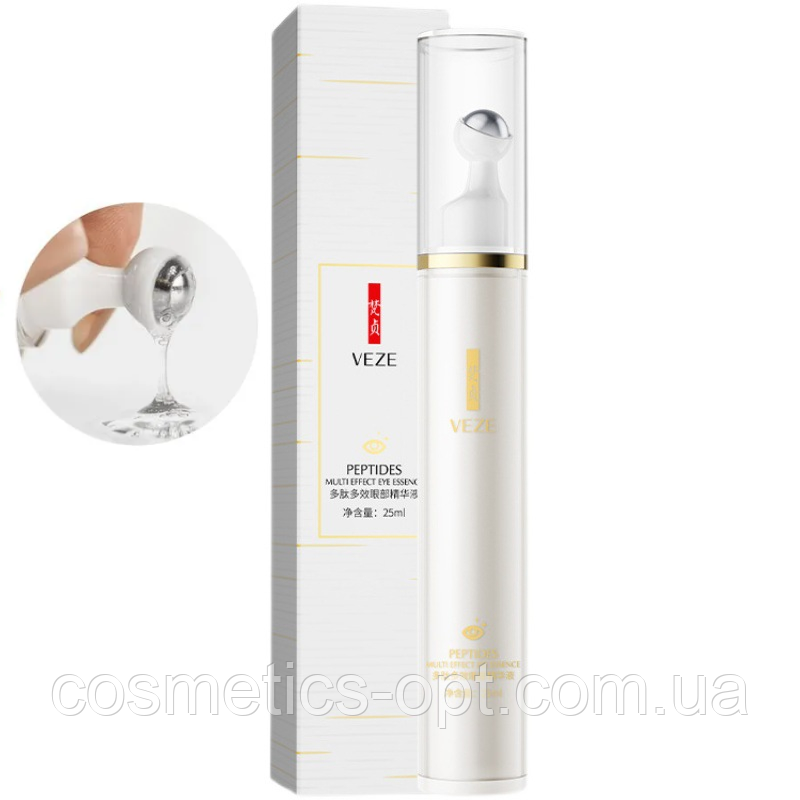 Сироватка-ролер для повік з пептидами VEZE Peptides Multi Effect Eye Essence, 25 мл