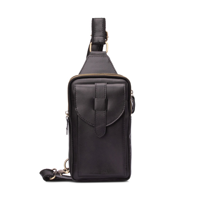 Фото рюкзак шкіряний на одне плече чорний арт.00136 Фото рюкзак шкіряний на одне плече чорний арт.00136