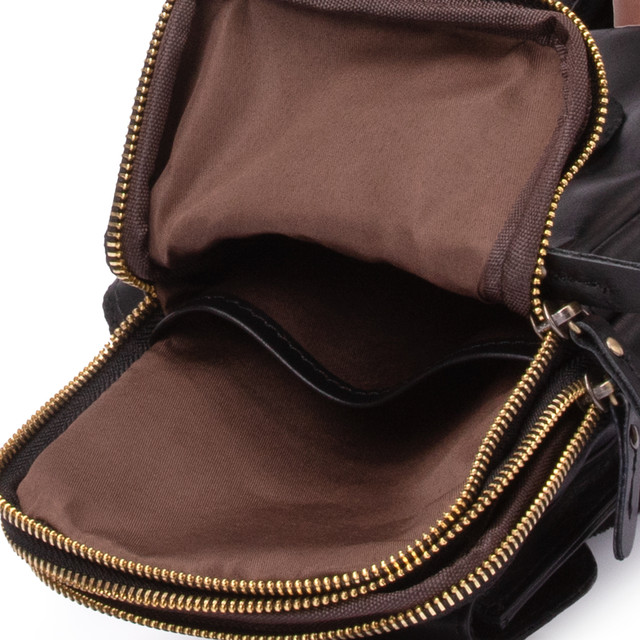 Фото рюкзак шкіряний на одне плече чорний арт.00136 Фото рюкзак шкіряний на одне плече чорний арт.00136