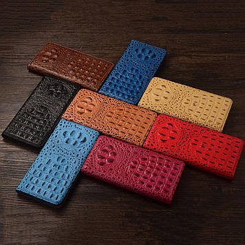 Чохол для SONY 10 VI книжка з НАТУРАЛЬНОЇ ПРЕМІУМ ШКІРИ із підставкою протиударний магнітний 3D "CROCOHEAD"