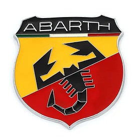 Металевий шильдик передня ємблема для автомобиля Abarth (FIAT/Фиат) 500 (2008-….)
