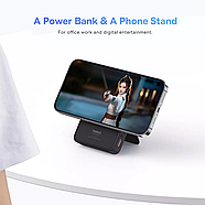 Зовнішній акумулятор з підставкою та підтримкою MagSafe BASEUS MagPro Magnetic 20W 5000mAh (чорний), фото 3