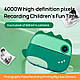Дитячий фотоапарат з термодруком TOY M05 48МP GREEN DINOSAUR, фото 10