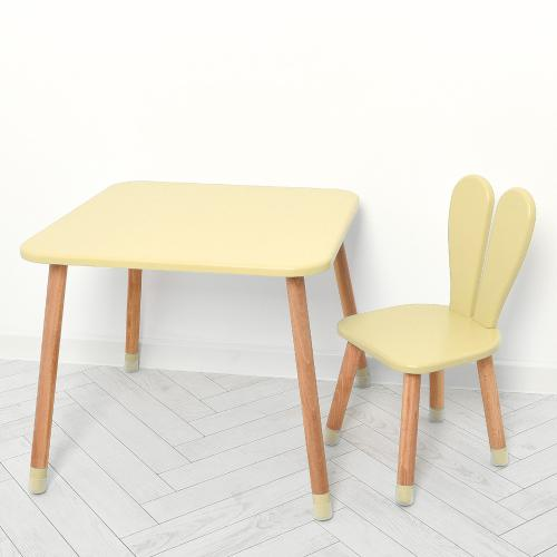 Столик зі стільцем дитячий Зайчик бежевий 04-025BEIGE