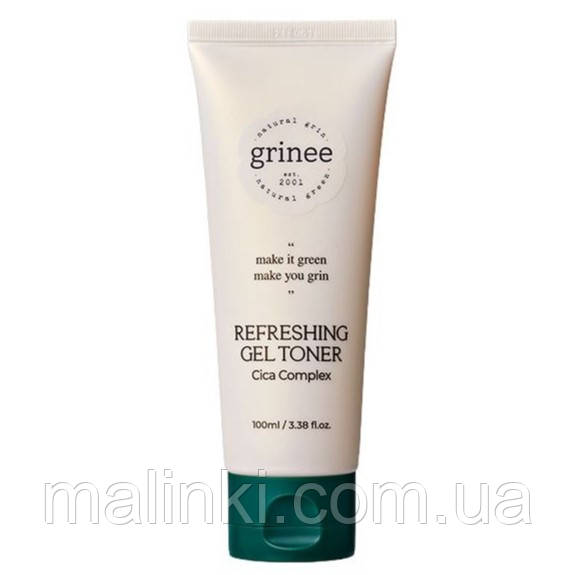 Тонер з гелевою текстурою та заспокійливим ефектом EIR Grinee Refreshing Gel Toner Cica Complex, 100 мл, фото 1