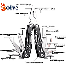 Мультитул 9 в 1 з чохлом Solve KT6001902, фото 4