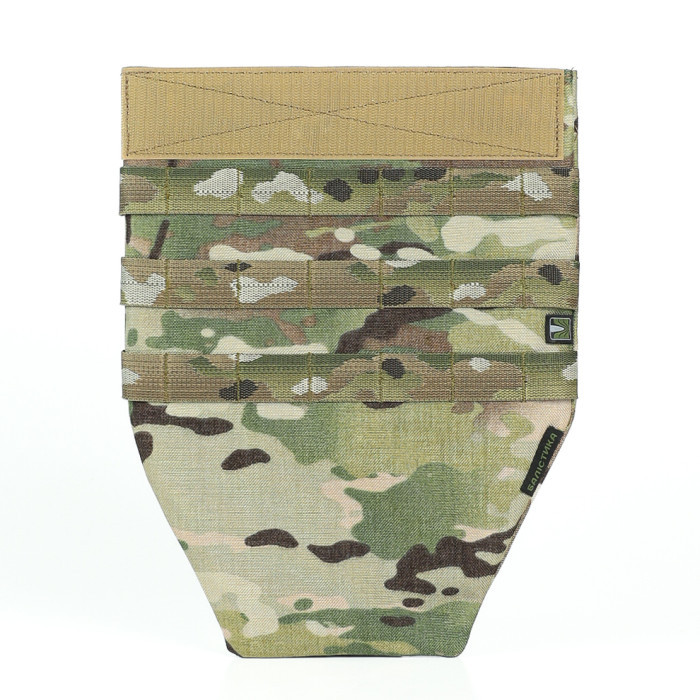 Укорочений протиуламковий фартух для плитоноски з бронепакетом 2 класу захисту (розмір S-M) МультикамТМ Балістика, фото 1