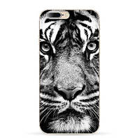 Силіконовий чохол бампер для Iphone 7 з картинкою Білий тигр