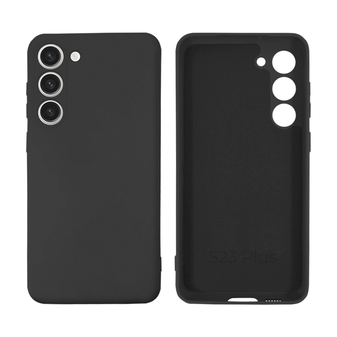 Чохол Silicone case Camera Protective для Samsung S23 (05) темно-сірий Dark grey