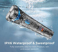 Електробритва VGR V-314 (роторна для вологого та сухого гоління, IPX6, LED Display), фото 5