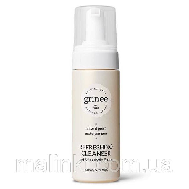 Комфортна пінка для вмивання з pH 5,5 EIR Grinee Refreshing Cleanser, 150 мл, фото 1
