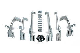 Кріплення до бокових порогів Еркул для Kia Sorento UM 2015-2020 чорний метал