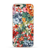 Оригинальный чехол панель накладка для Iphone 7 с картинкой Яркие цветы