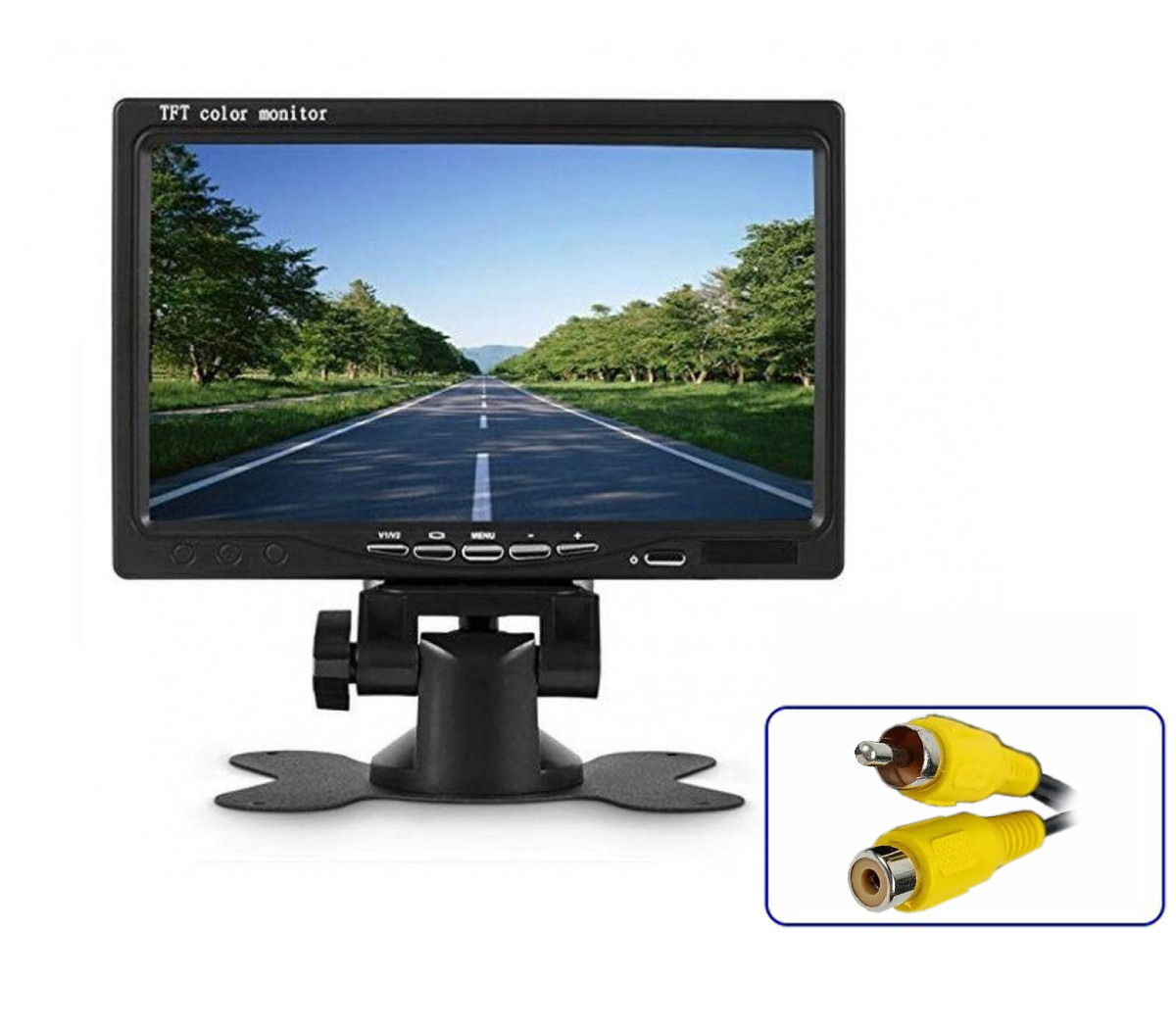 Автомобільний монітор IPS 7” дюймів з рамкою