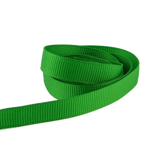 Репсова стрічка 9мм Зелений відріз 1м LR09029-6, фото 1