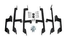 Кріплення до бокових порогів Erkul для Toyota Highlander 2013-2019 Чорний метал