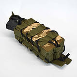 Штурмовий підсумок під магазин подвійний універсальний стропа в камуфляжі ММ-14, фото 9