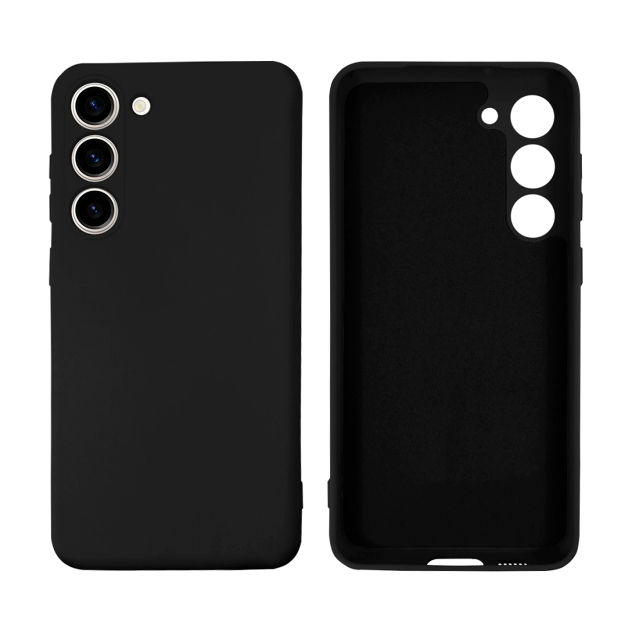 Чохол Silicone case Camera Protective для Samsung A55 (03) чорний Black