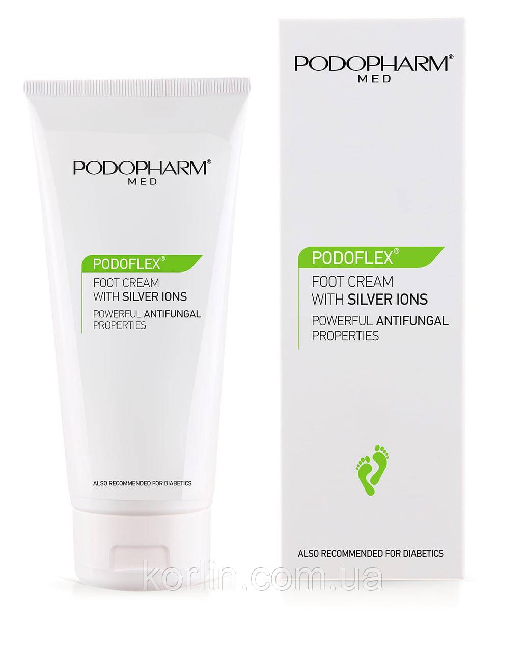 Podopharm Podoflex Foot Cream with Silver Ions Порофарм Крем для Ніг з Іонами Серебра 75 мл