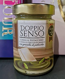 Фісташкова паста з білим шоколадом  Doppio Senso 330 г.