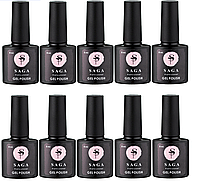 Набор гель лаков Saga в ассортименте 10шт.