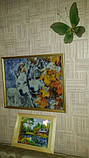 Картина для малювання камінням Diamond painting "Вовки та кленове листя", фото 4