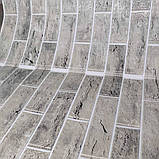 Самоклеюча декоративна 3D панель в рулоні контраст світло-чорний 680x2720x4 мм, фото 2