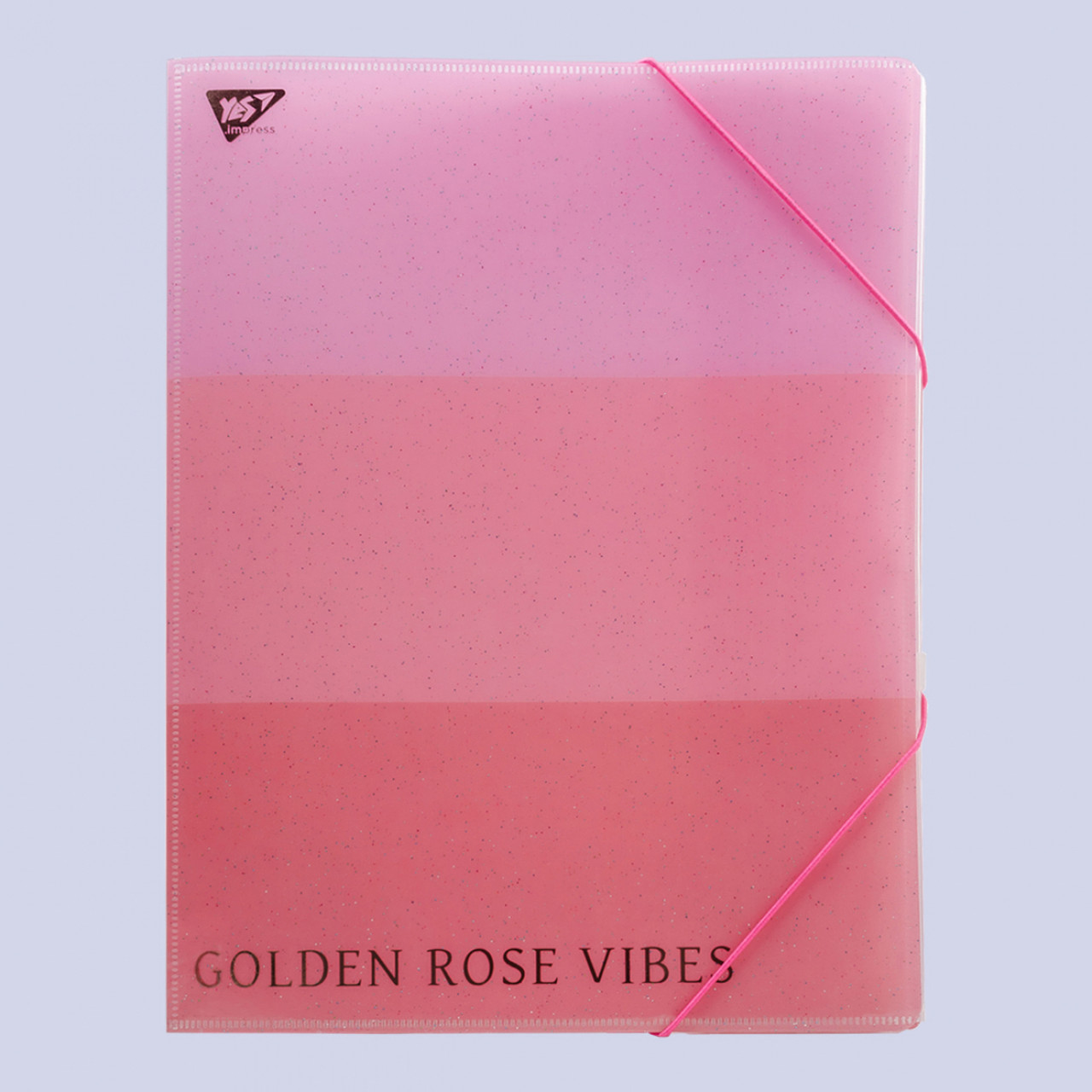 Папка-органайзер "Yes" №491749 A4 Rose Gold 4від. на рез.,фольга, фото 1