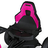 Дитячий педальний залізний карт веломобіль для дітей 2-6 років Bambi M 5779E Рожевий, фото 2