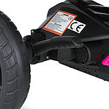 Дитячий педальний залізний карт веломобіль для дітей 2-6 років Bambi M 5779E Рожевий, фото 8