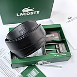 УЦІНКА!!! Чоловічий набір, ремінь з двома пряжками Lacoste (989), фото 5
