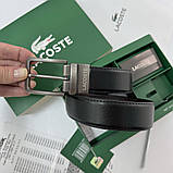 УЦІНКА!!! Чоловічий набір, ремінь з двома пряжками Lacoste (989), фото 9