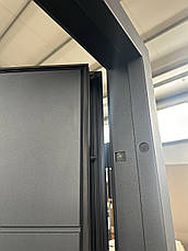 Вхідні двері Redfort Стріт Грей Люкс вулиця зі склом серія Комфорт 3 контури, фото 5