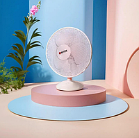 Настільний-вентилятор практичний Bitek bt-1910 з 3 лопатями 220 V 23 см Вентилятори повітря для квартири