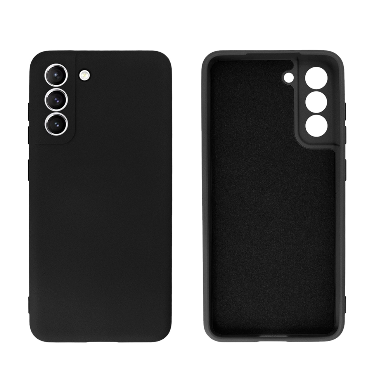 Чохол Silicone case Camera Protective для Samsung S22 Plus (03) чорний Black