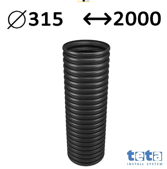 Гофрована Труба несуча телескопічна 315/2000 мм під кинету Magnaplast