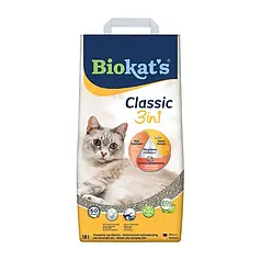 Наповнювач для котячого туалету Biokat's Classic 3in1 18 кг — бентонітовий