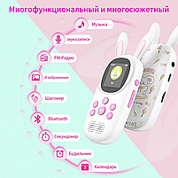 Плеєр MP3 Benjie M5 Kids Bluetooth 5.0 Hi-Fi 32Gb із зовнішнім динаміком Білий + рожевий, фото 9