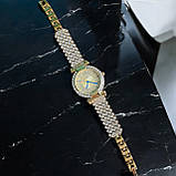 Жіночий кварцовий наручний годинник зі стразами Skmei 1956GD Gold STOPPED, фото 2